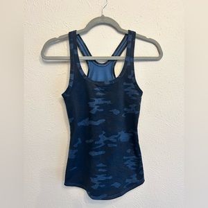 Lululemon Navy Camo Racerback Tank Size 4